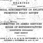 Special Subcommittee on Enlisted Promotion Policy Review cover