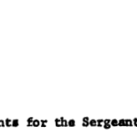 Travel Arrangements for the Sergeant Major of the Army title