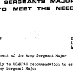 The Army's Sergeants Major Make a Proposal to Meet the Need title