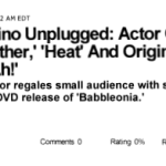 Al Pacino Unplugged title