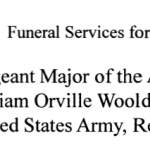 Funeral Invitation for William Wooldridge title