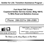 Soldier for Life: Transition Assistance Program first slide