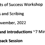 Secrets of Success Workshop title