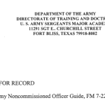 The Army Noncommissioned Officer Guide, FM 7-22.7 title