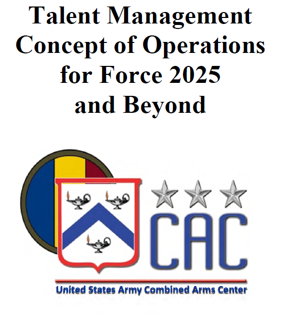 Talent Management Concept of Operations for Force 2025 and Beyond cover